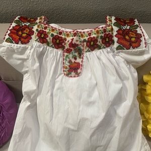 Beautiful beaded embroidered Mexican blouse.
